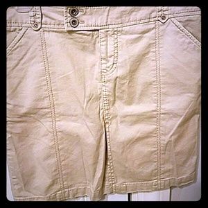 American eagle khaki mini skirt